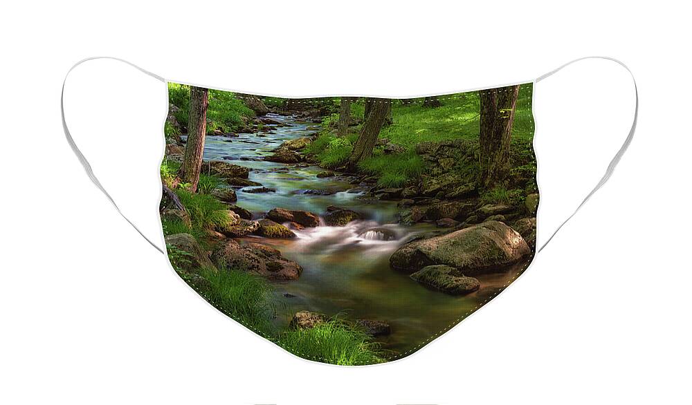 Brook Face Mask featuring the photograph A.M. Illumination by Kim Carpentier