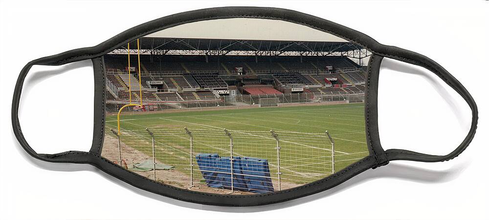 Ajax Face Mask featuring the photograph Amsterdam Olympic Stadium - West Side Main Grandstand - April 1996 by Legendary Football Grounds