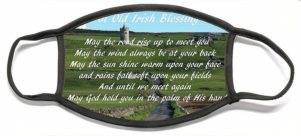 Ireland Face Mask featuring the photograph An Old Irish Blessing #6 by Aidan Moran