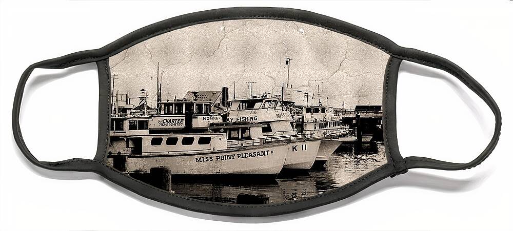 Jersey Shore Face Mask featuring the photograph At The Marina - Jersey Shore by Angie Tirado