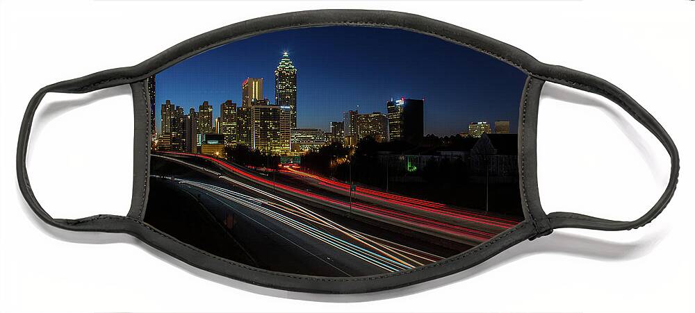 Atlanta Face Mask featuring the photograph Atlanta Skyline 2 by Kenny Thomas