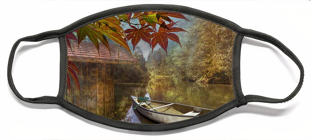 American Face Mask featuring the photograph Autumn Souvenirs by Debra and Dave Vanderlaan
