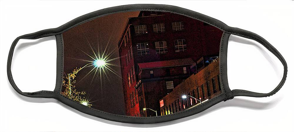 Baltimore Face Mask featuring the photograph Baltimore Nights by La Dolce Vita