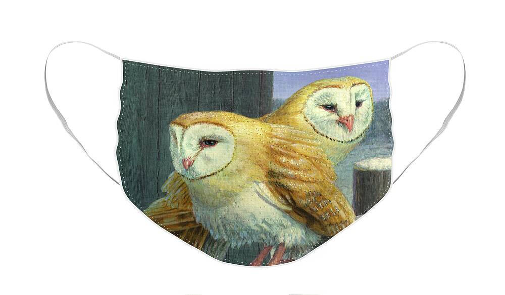 Snow Owl Face Masks