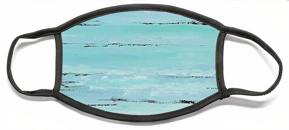 Beach Face Mask featuring the painting Beach Boards II by Tamara Nelson