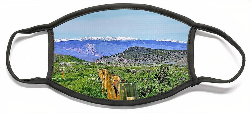 Rural Landscape Face Mask featuring the photograph Beautiful Wyoming by Merle Grenz