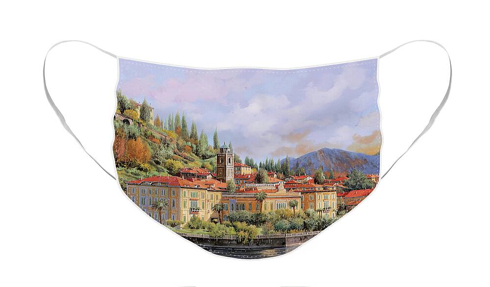 Bellagio Face Mask featuring the painting Bellagio by Guido Borelli