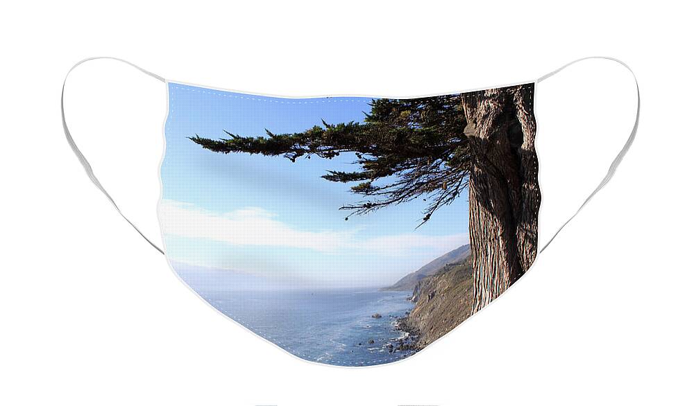 Coast Face Mask featuring the photograph Big Sur Coastline by Linda Woods