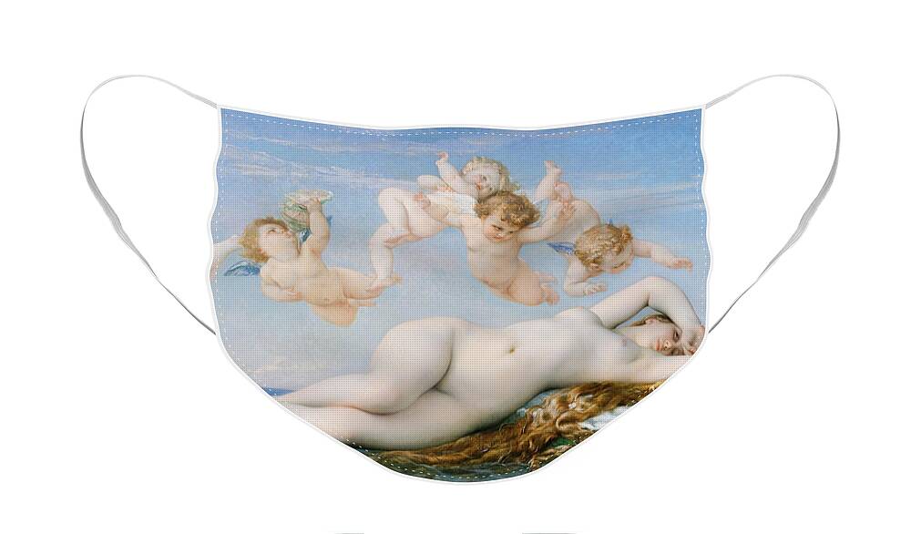 Venus Face Mask featuring the painting Birth of Venus by Alexandre Cabanel