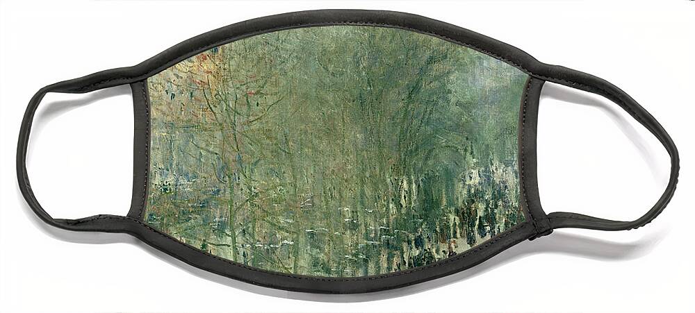 Boulevard Face Mask featuring the painting Boulevard des Capucines by Claude Monet