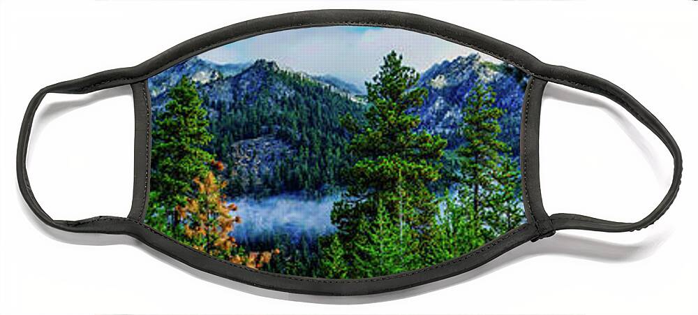 Panoramic Face Mask featuring the photograph Brisk Morning View by Tim Dussault