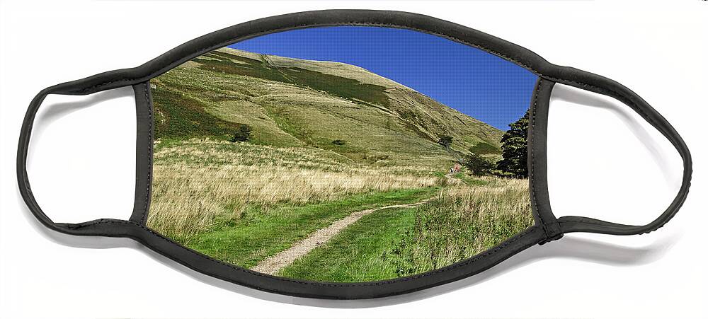 Bright Face Mask featuring the photograph Broadlee-Bank Tor from The Pennine Way by Rod Johnson