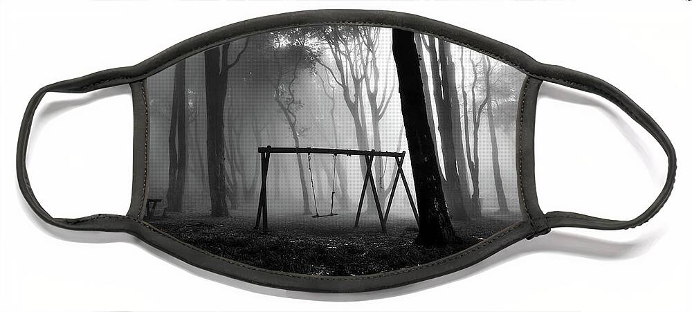 Landscape Face Mask featuring the photograph Broken dreams by Jorge Maia