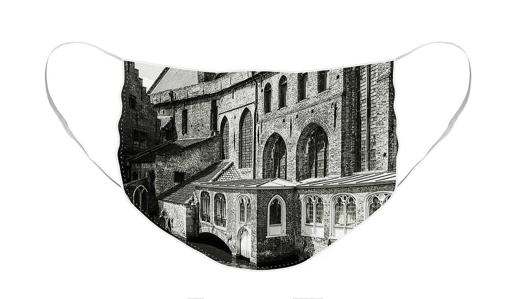 Beautiful Bruges Face Mask featuring the photograph Bruges Medieval Architecture by Lexa Harpell