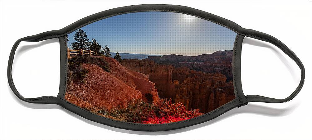 Landscape Face Mask featuring the photograph Bryce 4456 by Michael Fryd