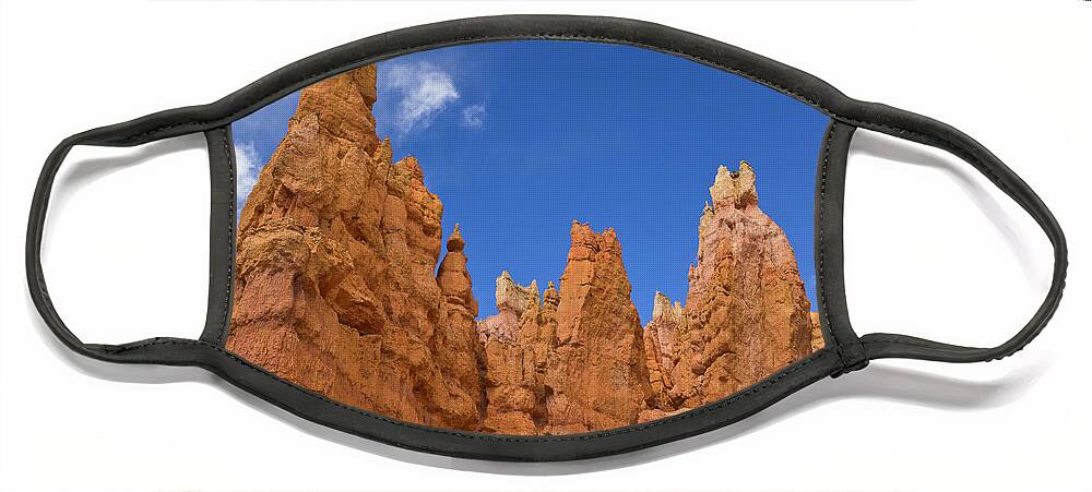 00559157 Face Mask featuring the photograph Bryce Canyon Hoodoos by Yva Momatiuk John Eastcontt