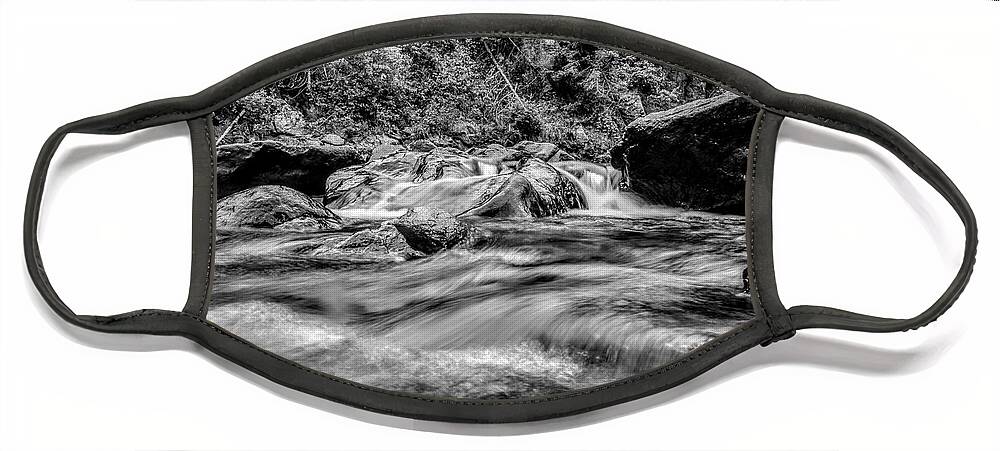 Creek Face Mask featuring the photograph Bubblin by Michael Brungardt