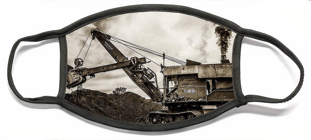 Mary Sue Face Mask featuring the photograph Bucyrus Erie Shovel by Paul Freidlund