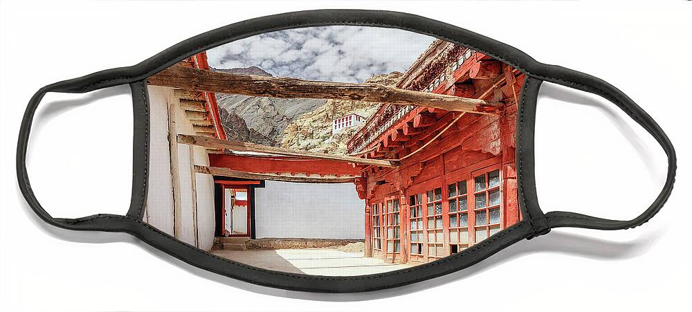 Asia Face Mask featuring the photograph Buddhist monastery by Alexey Stiop