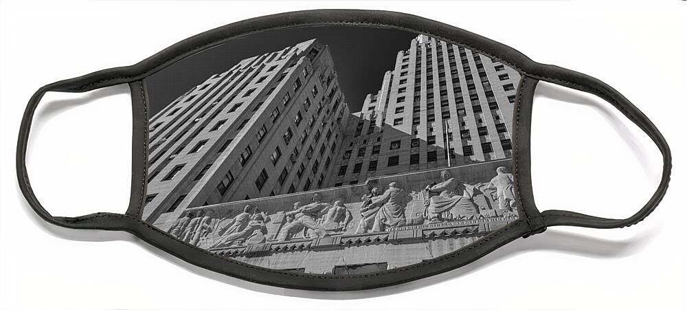 Buffalo Face Mask featuring the photograph Buffalo City Hall 4327b by Guy Whiteley