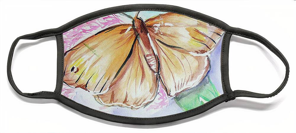  Face Mask featuring the painting Butterfly 5 by Loretta Nash