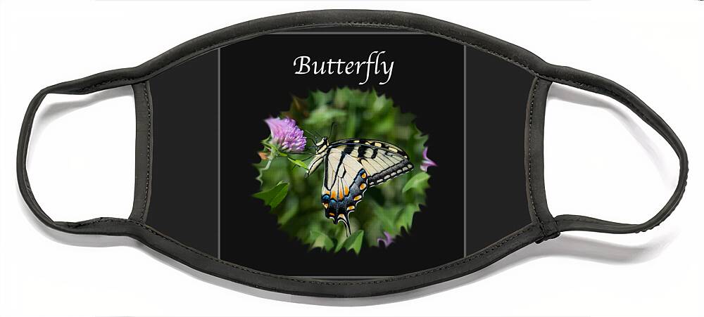 Butterfly Face Mask featuring the photograph Butterfly by Holden The Moment