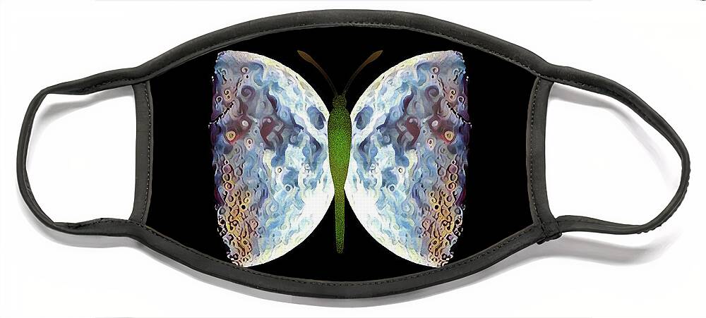 Butterfly Face Mask featuring the photograph Fly me to the Moon by Jackson Pearson