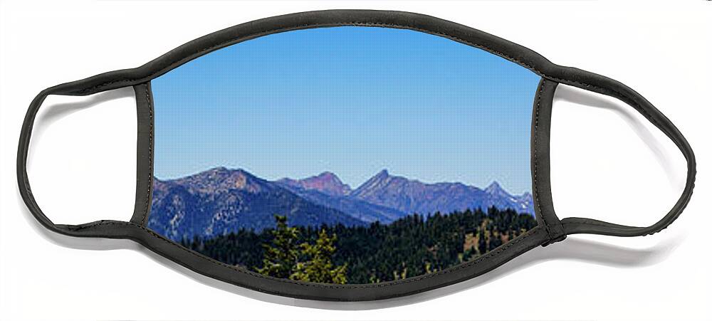 Panoramic Face Mask featuring the photograph Buttermilk Butte 7250 by Tim Dussault