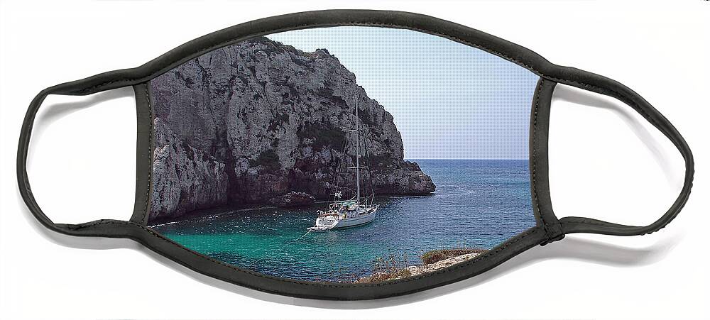 Europe Face Mask featuring the photograph Cales Coves, Menorca by Rod Johnson