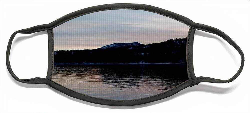 Lake Face Mask featuring the photograph Calm Blue Lake by Troy Stapek