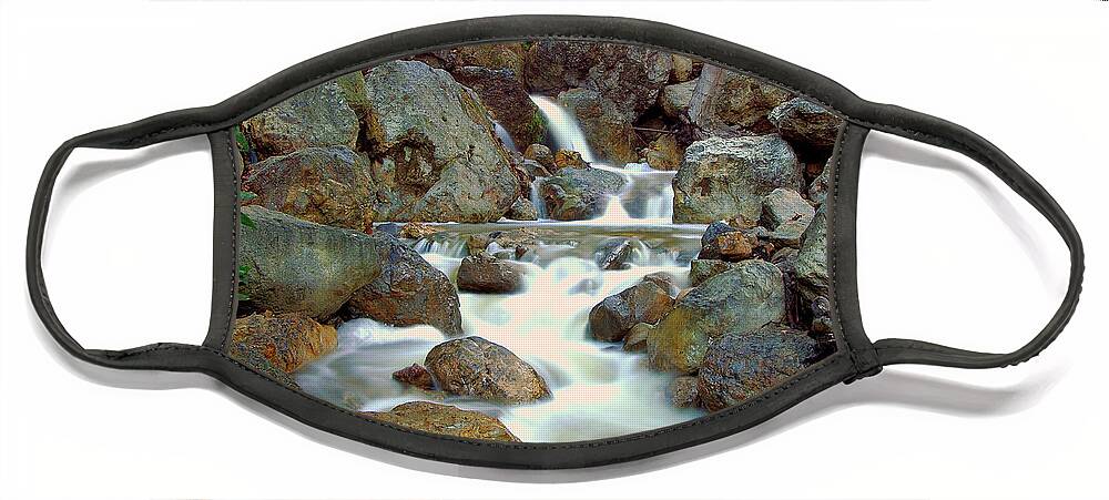 Canyon Face Mask featuring the photograph Canyon Stream by Marc Bittan