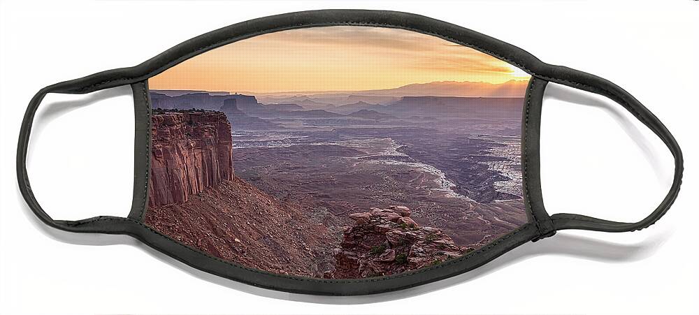 Canyonlands Face Mask featuring the photograph Canyonlands Sunrise by James BO Insogna