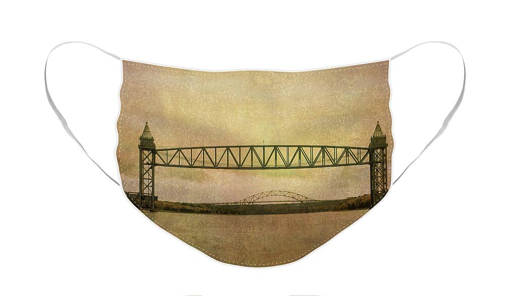 Cape Cod Face Mask featuring the photograph Cape Cod Canal and Bridges by David Gordon