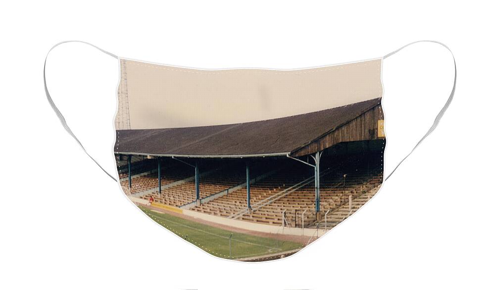 Cardiff City Face Mask featuring the photograph Cardiff - Ninian Park - North Stand 1 - 1980s by Legendary Football Grounds