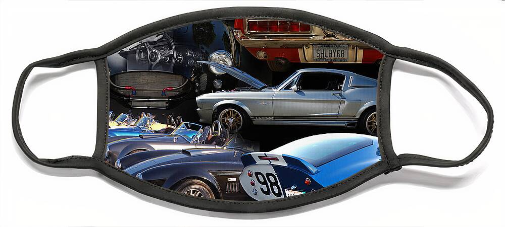 Automotive Fine Art Face Mask featuring the photograph Carroll Shelby Tribute by Bill Dutting