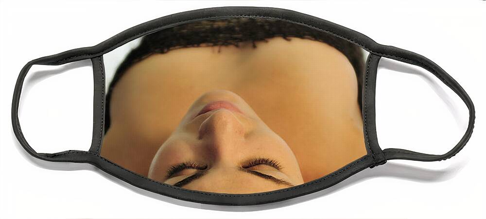 Boudoir Photographs Face Mask featuring the photograph Caught up in net by Robert WK Clark