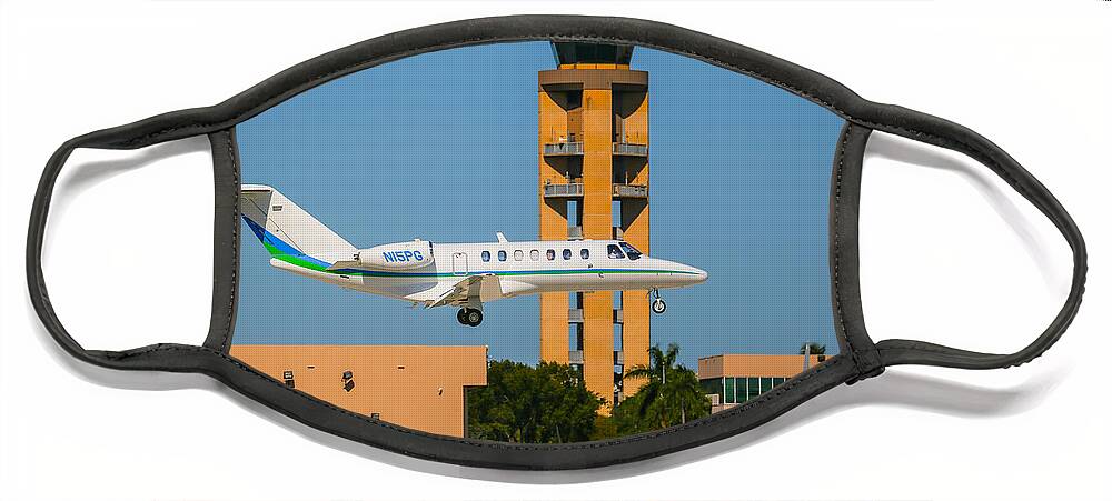 Cessna Citation Face Mask featuring the photograph Cessna Citation by Dart Humeston