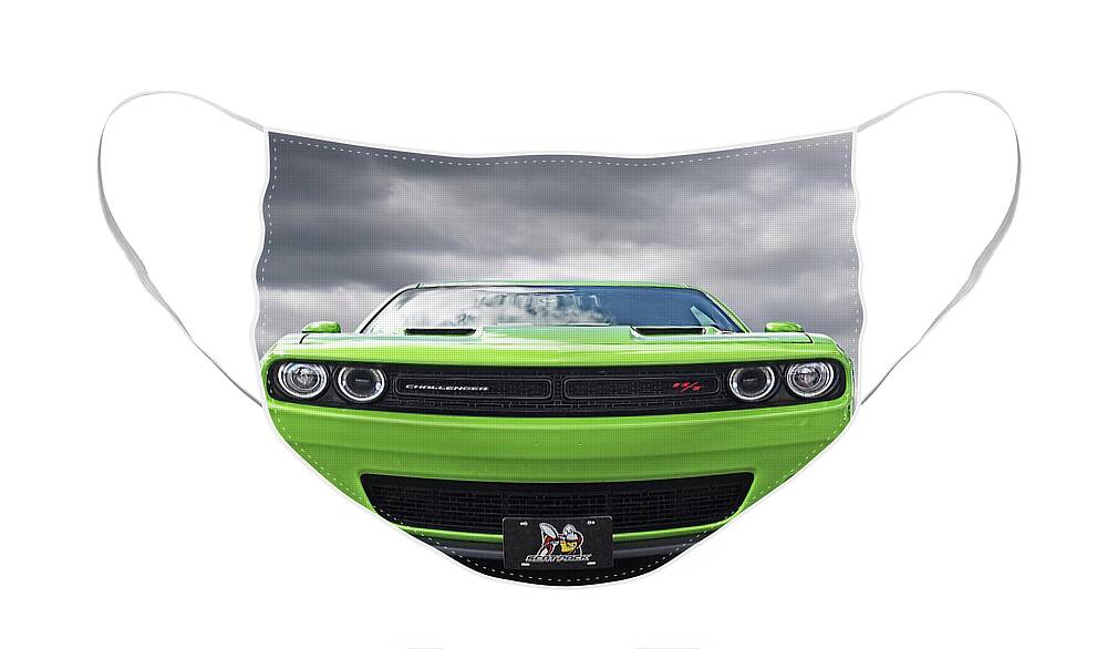 Dodge Face Mask featuring the photograph Challenger Scat Pack by Gill Billington
