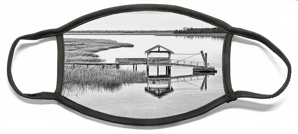 Chechessee Face Mask featuring the photograph Chechessee Dock by Scott Hansen