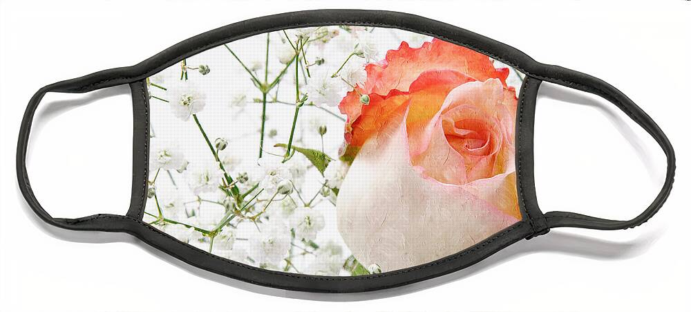 Pink Rose Face Mask featuring the photograph Cherish by Andee Design