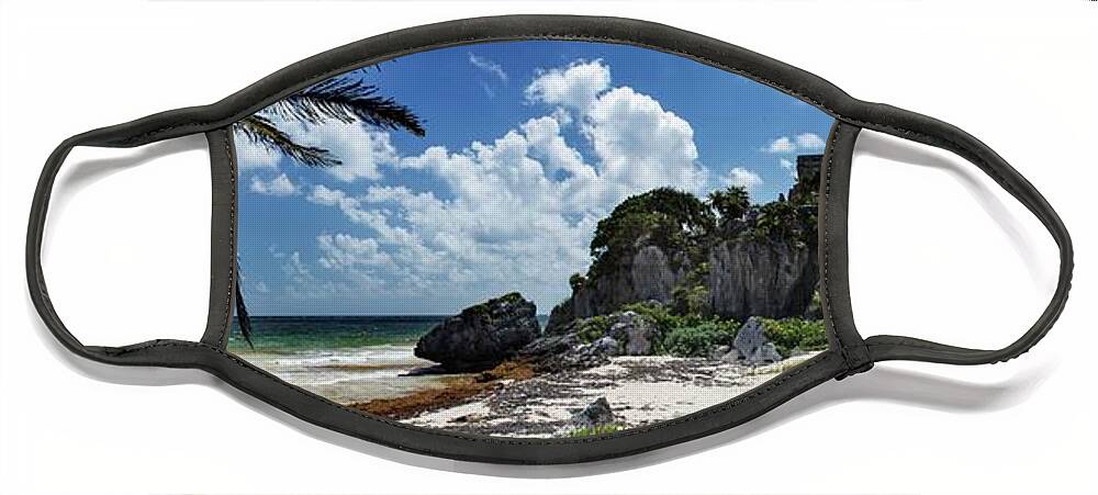 Chillout Face Mask featuring the photograph Chillout in Tulum by Robert Grac