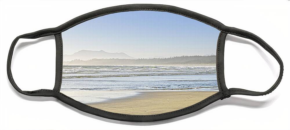 Pacific Face Mask featuring the photograph Coast of Pacific ocean on Vancouver Island 1 by Elena Elisseeva