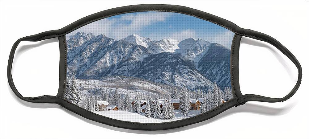 Colorado Face Mask featuring the photograph Colorad Winter Wonderland by Darren White