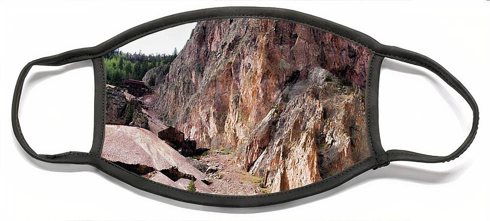 Colorado Face Mask featuring the photograph Commodore Mine by Lana Trussell