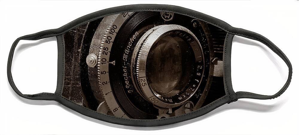 Camera Face Mask featuring the photograph Compur Relic by Scott Wyatt