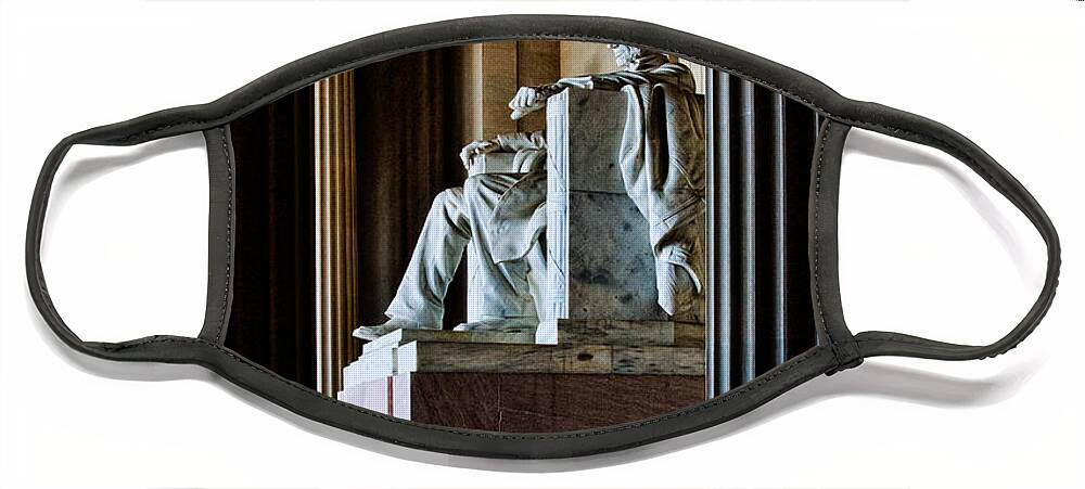 Lincoln Face Mask featuring the photograph Contemplation by Christopher Holmes