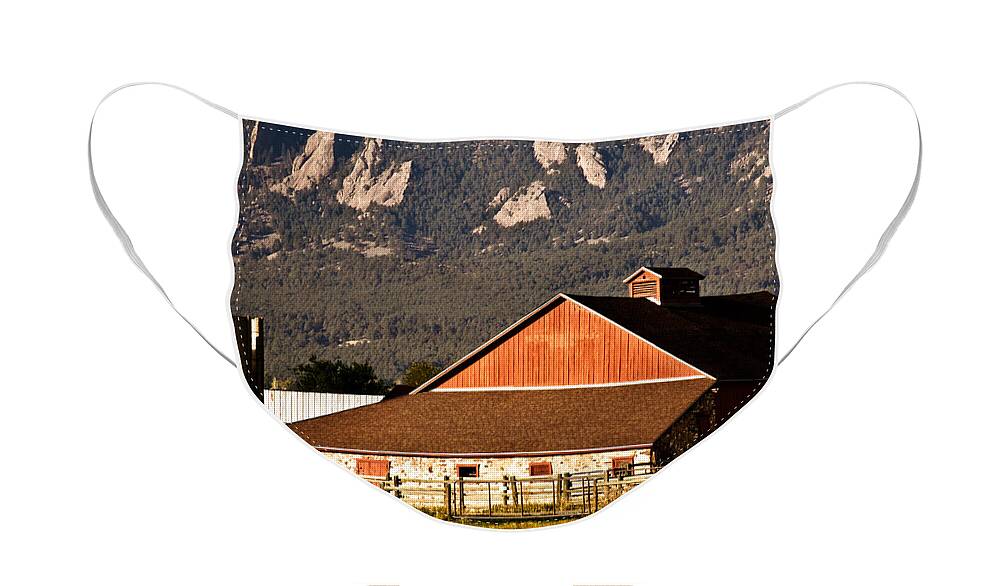 Americana Face Mask featuring the photograph Country living Boulder County by Marilyn Hunt