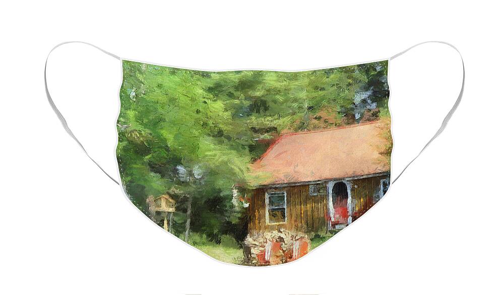 Cottage Face Mask featuring the photograph Cozy Cottage by Claire Bull