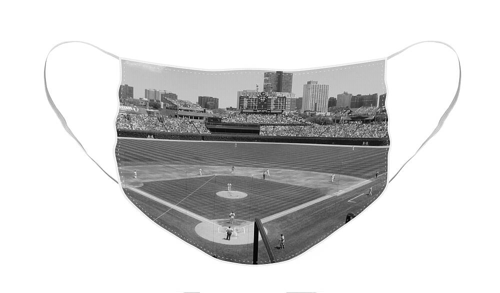 Chicago Face Mask featuring the photograph Cubs Game...2009 by WaLdEmAr BoRrErO