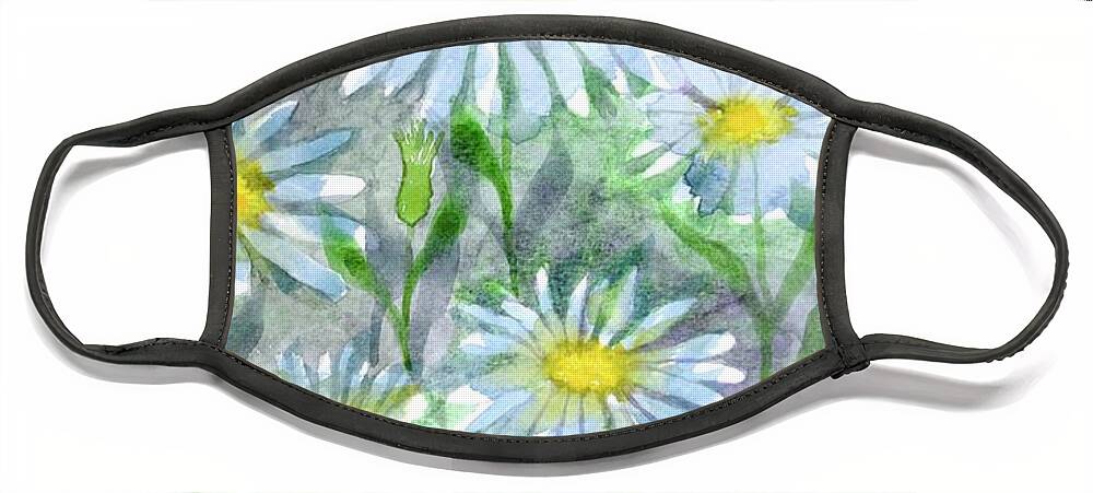  Face Mask featuring the painting Daisy Dreams by Barrie Stark